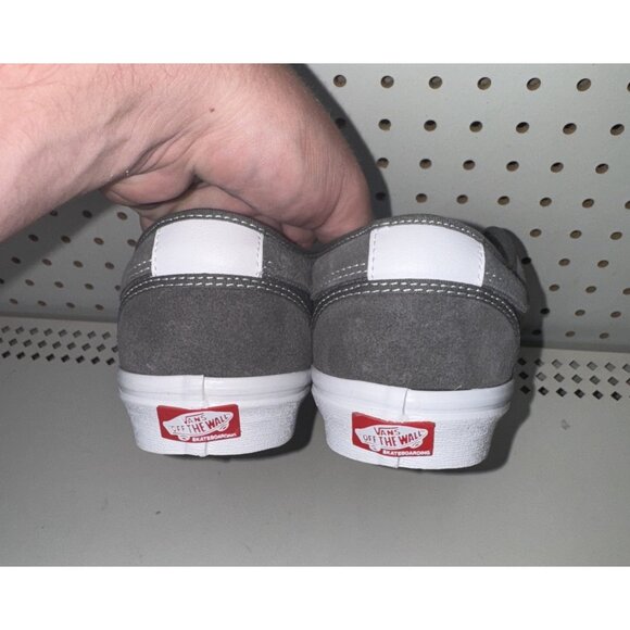 VANS Skate Chukka Low Mens Canvas Athletic Skateboarding Shoes Size 7 Gray White - Picture 3 of 8